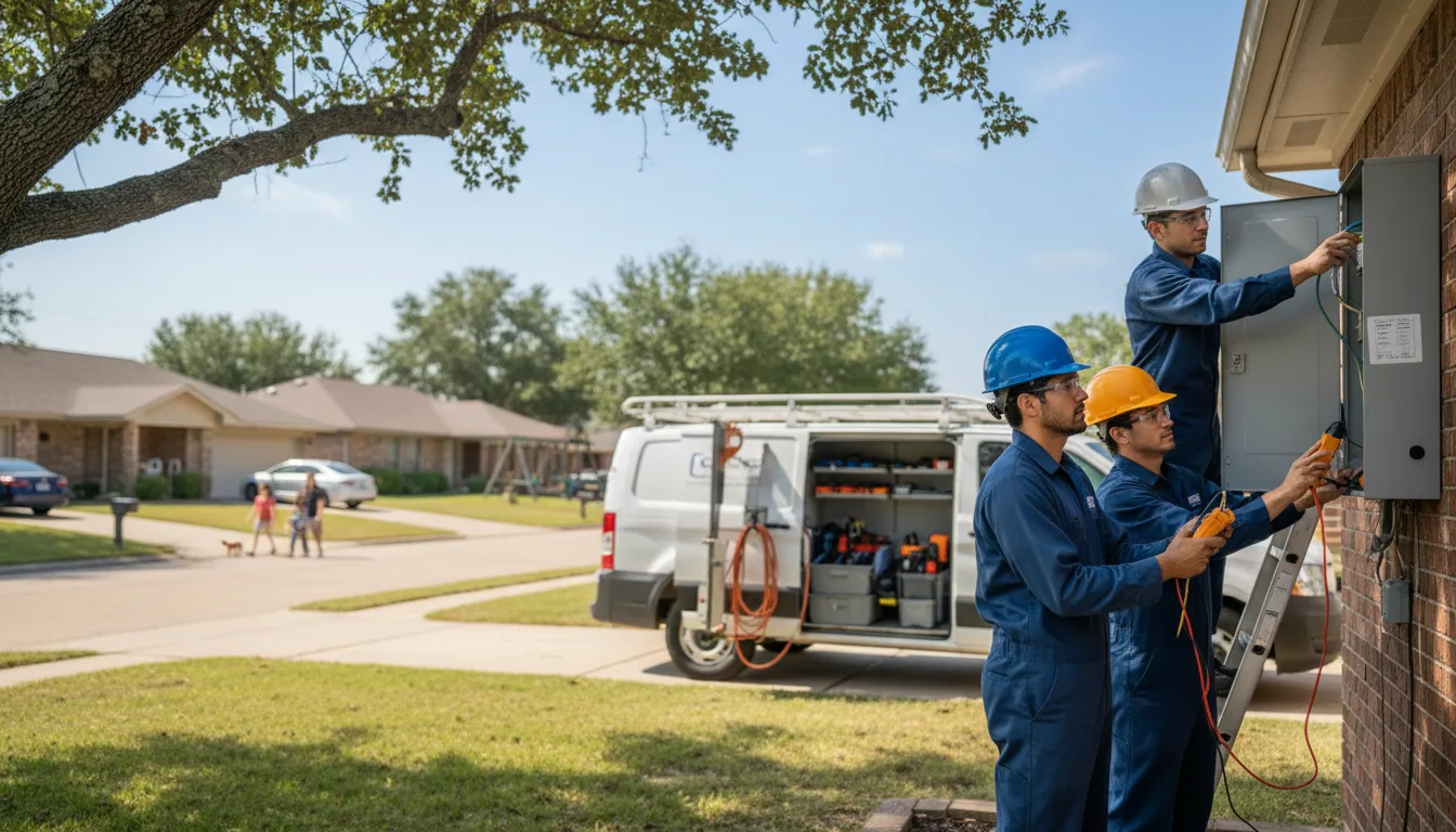 Certified electrician providing emergency electrical services in Graham, OK